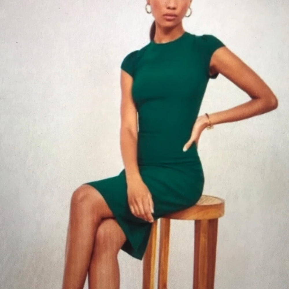 Reformation Emerald Green Midi Dress